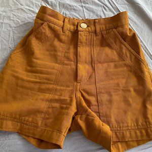 Big Bud Press Classic Work Shorts in Spicy Mustard Size XXS